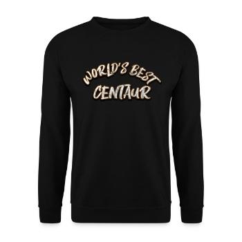 Centaur Centaurus griechische Mythologie Geschenk - Unisex Pullover - Schwarz - Vorne - Alina (178cm) & Michal (187cm)