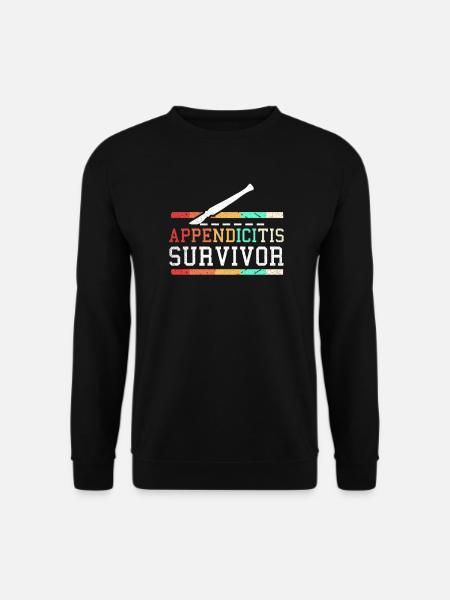 Appendicitis-Infektion-Überlebendgeschenk - Unisex Pullover - Schwarz