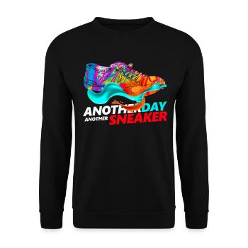 Sneakers chaussures chaussures sport cadeau - Sweat-shirt Unisexe - noir - Devant - Alina (178cm) & Michal (187cm)