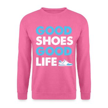 Baskets chaussures sport cadeau - Sweat-shirt Unisexe - rose - Devant