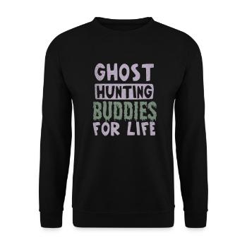 Ghost Hunter Polafe für immer Geschenk - Unisex Pullover - Schwarz - Vorne - Alina (178cm) & Michal (187cm)