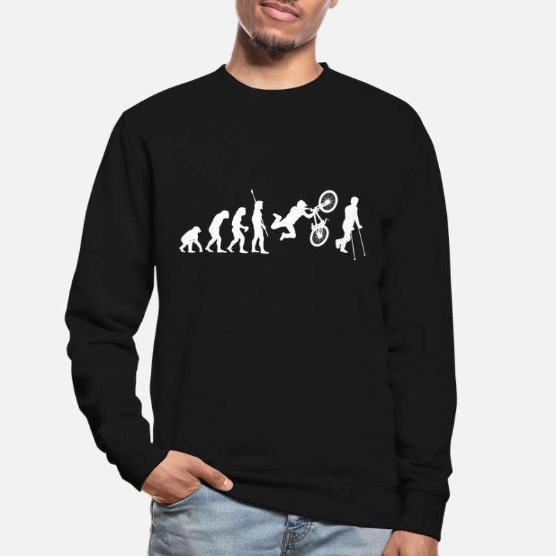 Funny BMX MTB Evolution Freeride Fun Gift Unisex Sweatshirt