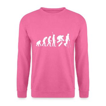 Lustiges Skateboard Stunt Evolution Fun Geschenk - Unisex Pullover - Pink - Vorne