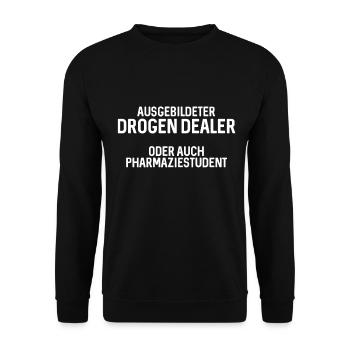 PHARMACY STUDIES STUDENT PHARMACY UNIVERSITY - Unisex Sweatshirt - black - Front - Alina (178cm) & Michal (187cm)