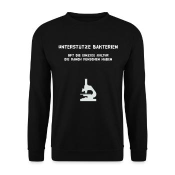 BIOLOGIELEHRER BIOLOGIE SCHULE UNIVERSITÄT STUDEN - Unisex Pullover - Schwarz - Vorne - Alina (178cm) & Michal (187cm)