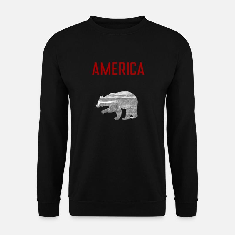 AMERIKA - Unisex Pullover - Schwarz