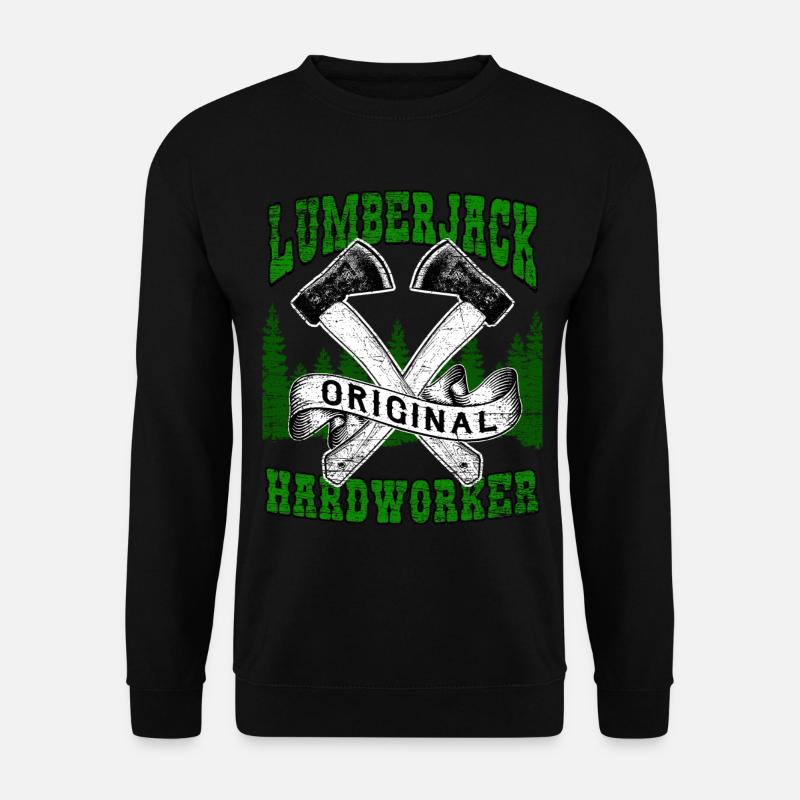 Holzfäller Waldarbeiter - Unisex Pullover - Schwarz