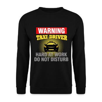 Taxi Driver Taxi Driver Gift Idea - Unisex Sweatshirt - black - Front - Alina (178cm) & Michal (187cm)