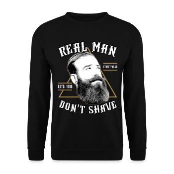 Hipster Hipsters - Unisex Sweatshirt - black - Front - Alina (178cm) & Michal (187cm)