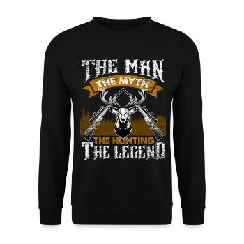 Hunt hunter shooting - Unisex Sweatshirt - black - Front - Alina (178cm) & Michal (187cm)