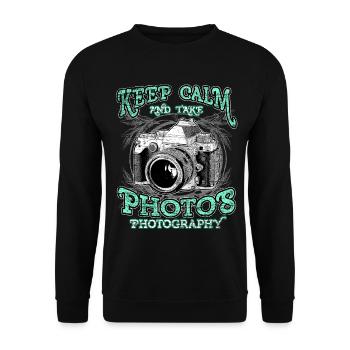 Photographie photo photographe appareil photo - Sweat-shirt Unisexe - noir - Devant - Alina (178cm) & Michal (187cm)