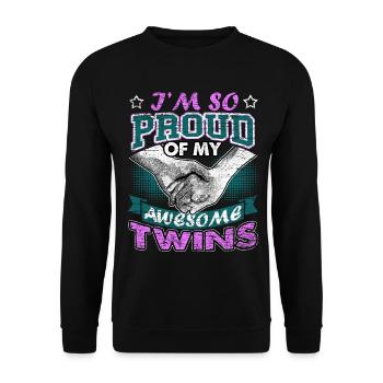 Gemini Gemini - Unisex Sweatshirt - black - Front - Alina (178cm) & Michal (187cm)