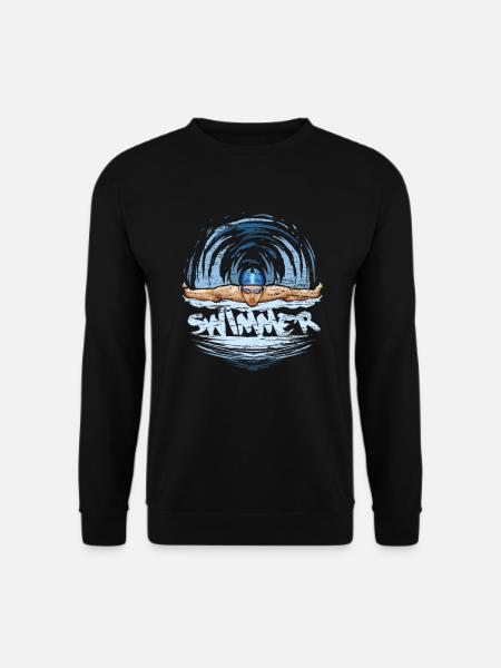 Schwimmer Schwimmen - Unisex Pullover - Schwarz