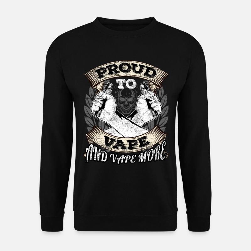 Vaping steaming steamer - Unisex Sweatshirt - black