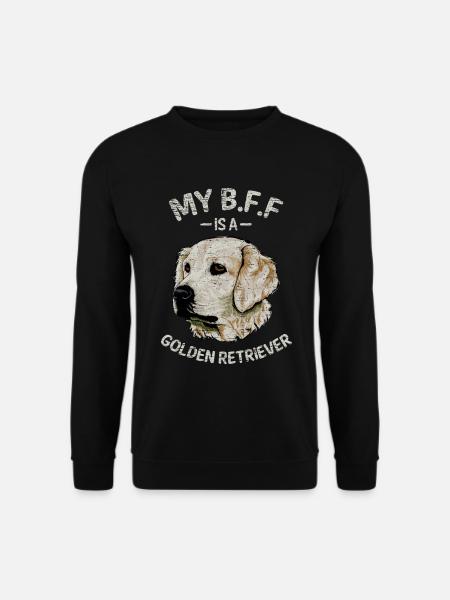 Amant de chien Golden Retriever - Sweat-shirt Unisexe - noir