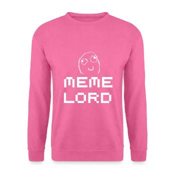 Meme Lord Nerd Programmation Tshirt Memes - Sweat-shirt Unisexe - rose - Devant