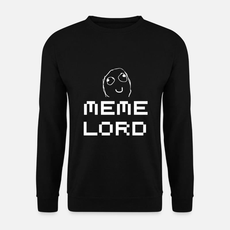 Meme Lord Nerd Programmier Tshirt Memes - Unisex Pullover - Schwarz