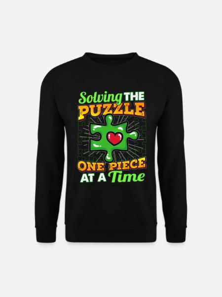 Puzzle puzzle piece - Unisex Sweatshirt - black