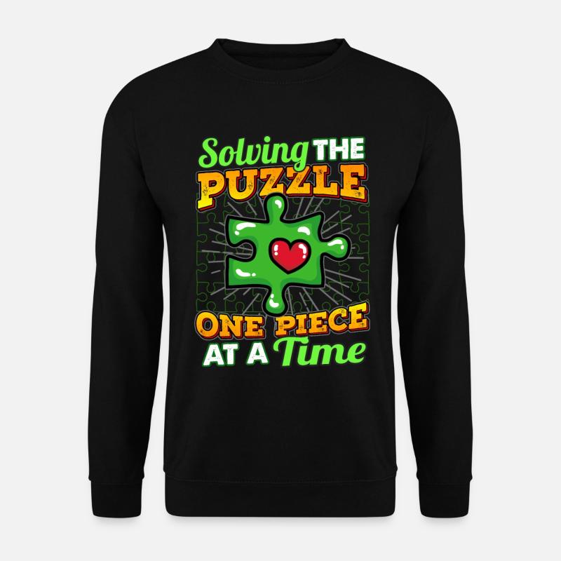 Puzzle Puzzleteil - Unisex Pullover - Schwarz