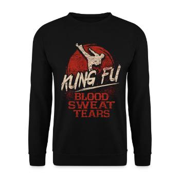 Kung Fu Karate Muay Thai - Unisex Pullover - Schwarz - Vorne - Alina (178cm) & Michal (187cm)