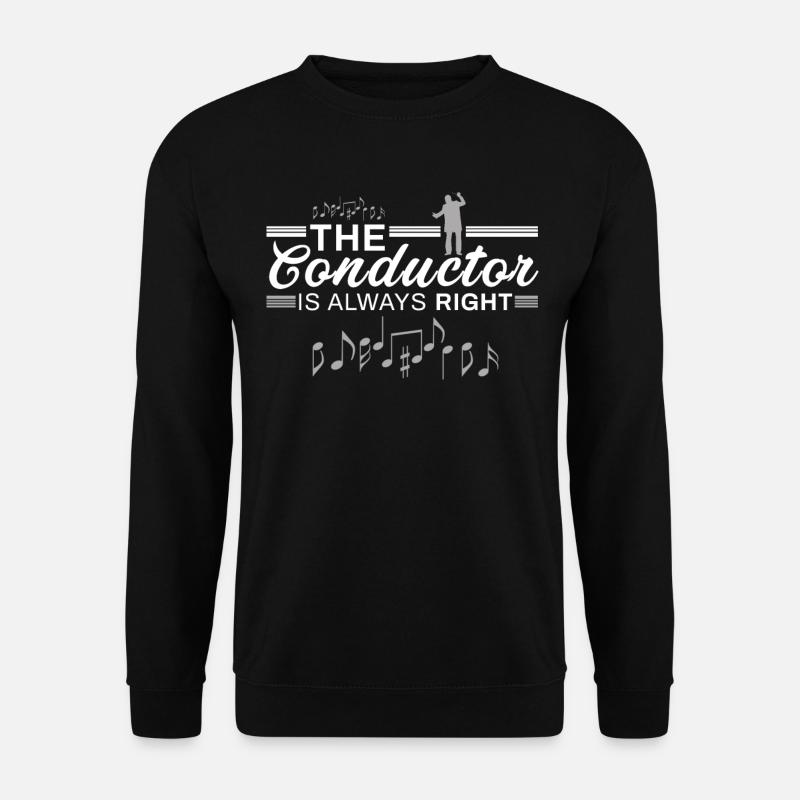Dirigent Maestro Orchester Chor Leiten Geschenk - Unisex Pullover - Schwarz