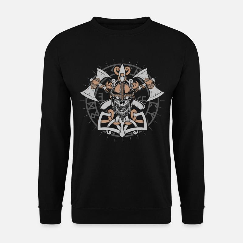 Viking ax Viking shield - Unisex Sweatshirt - black