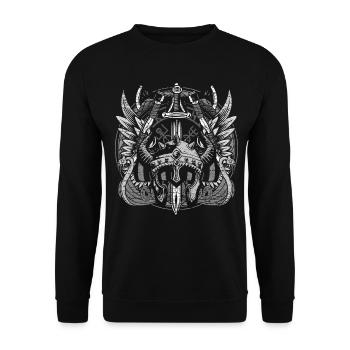 viking - Sweat-shirt Unisexe - noir - Devant - Alina (178cm) & Michal (187cm)