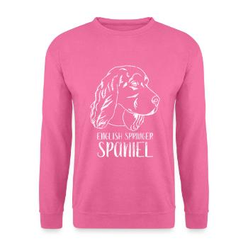 Berger Anglais Springer Spaniel - Sweat-shirt Unisexe - rose - Devant
