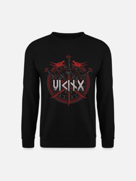 Wikinger Walhalla Nordische Mythologie - Unisex Pullover - Schwarz