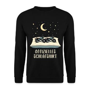 offizielles schlafshirt pärchen simson s51Moto - Unisex Pullover - Schwarz - Vorne - Alina (178cm) & Michal (187cm)