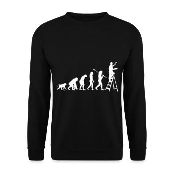 Training painters - Unisex Sweatshirt - black - Front - Alina (178cm) & Michal (187cm)