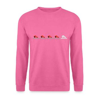 eisläufer shorttrack eisschnelllauf schlittschuh - Unisex Pullover - Pink - Vorne