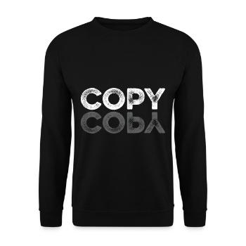 Copy Design für eineiige Zwillinge - Unisex Pullover - Schwarz - Vorne - Alina (178cm) & Michal (187cm)