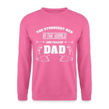 PLUS FORT HOMME PAPA FORT HOMME PAPA PÈRE - Sweat-shirt Unisexe - rose - Devant