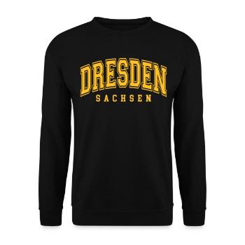 Dresden - Unisex Pullover - Schwarz - Vorne - Alina (178cm) & Michal (187cm)