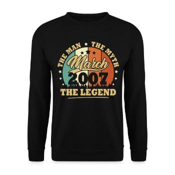 Mars 2007, 16 Ans Anniversaire garçons et filles - Sweat-shirt Unisexe - noir - Devant - Alina (178cm) & Michal (187cm)