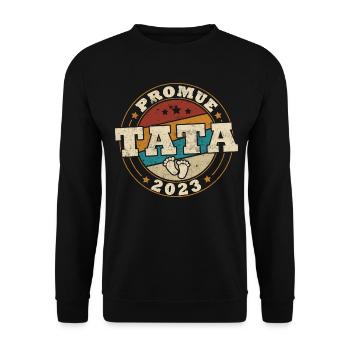 Promue tata 2023 - Sweat-shirt Unisexe - noir - Devant - Alina (178cm) & Michal (187cm)
