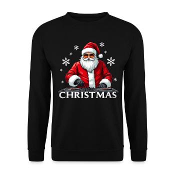 DJ Père Noël Père Noël Drapeau allemand - Sweat-shirt Unisexe - noir - Devant - Alina (178cm) & Michal (187cm)