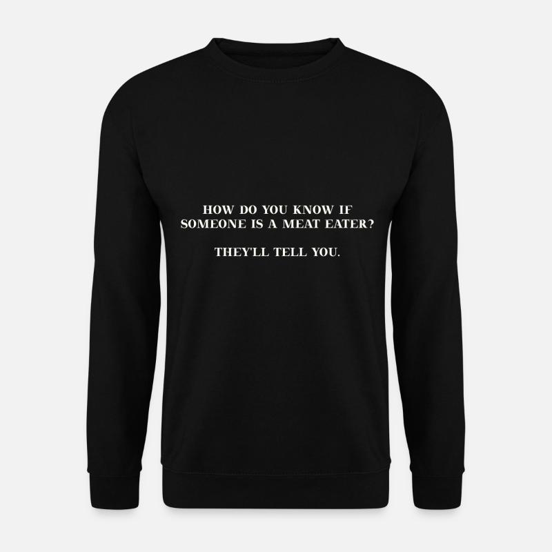 Vegan lustig Geschenkidee - Unisex Pullover - Schwarz
