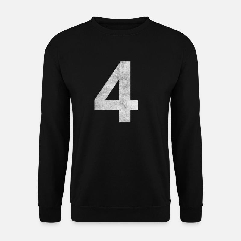 The number 4 - Unisex Sweatshirt - black