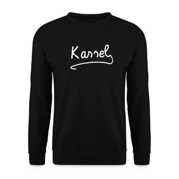 kassel - Unisex Sweatshirt - black - Front - Alina (178cm) & Michal (187cm)