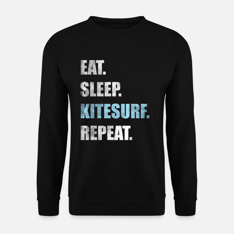 Kitesurfing Kitesurfing Kiteboarding Kiteboarders - Unisex Sweatshirt - black