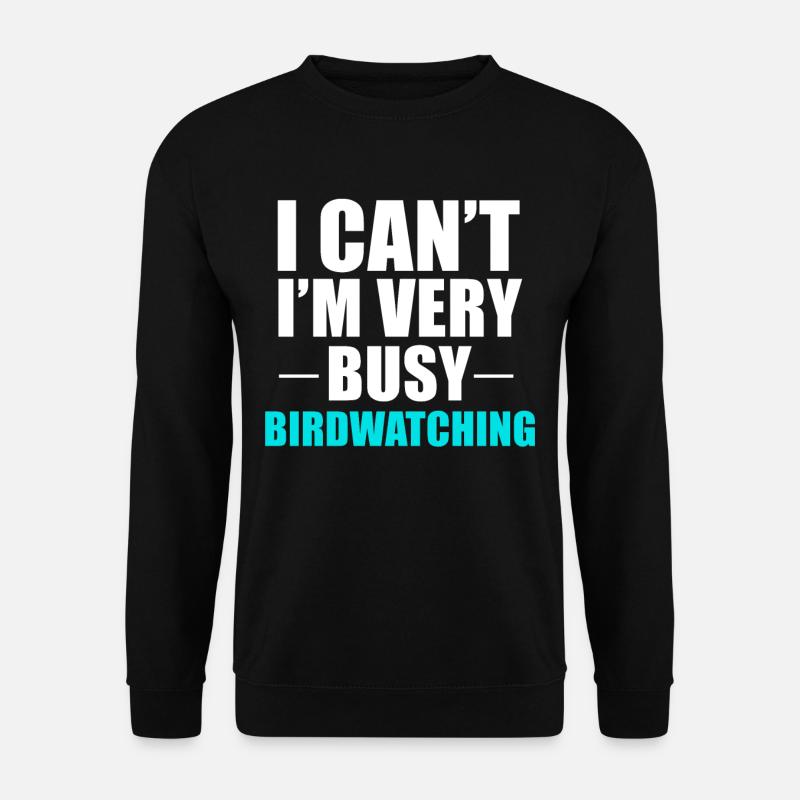 Vogelbeobachtung - Unisex Pullover - Schwarz