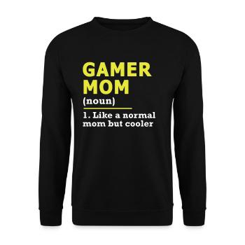 Gamer Mom Gaming Mom Gift - Sweat-shirt Unisexe - noir - Devant - Alina (178cm) & Michal (187cm)