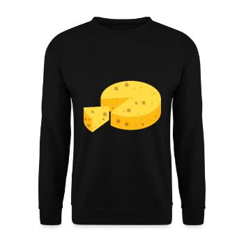 Cheese - Unisex Sweatshirt - black - Front - Alina (178cm) & Michal (187cm)