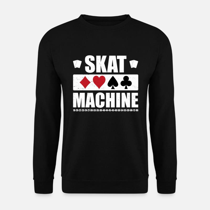 Skat Machine - play cards - Unisex Sweatshirt - black