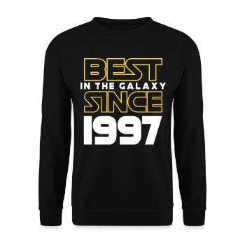 Best of the Galaxy 1997 25 Jahre Jubiläum - Unisex Pullover - Schwarz - Vorne - Alina (178cm) & Michal (187cm)
