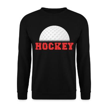 Field Hockey Hockey Player Hockey Ball - Unisex Sweatshirt - black - Front - Alina (178cm) & Michal (187cm)