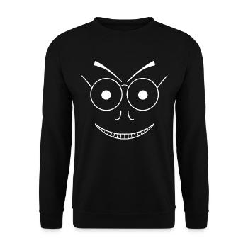 Tapis (#4 de la collection Weska Face) - Sweat-shirt Unisexe - noir - Devant - Alina (178cm) & Michal (187cm)