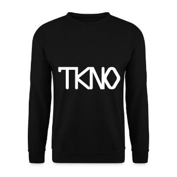 Techno minimale - Sweat-shirt Unisexe - noir - Devant - Alina (178cm) & Michal (187cm)